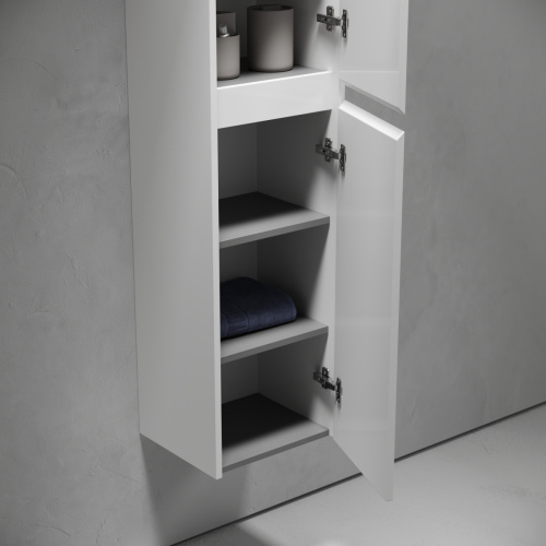 Шкаф-пенал Sancos Libra PLB35W 40х160 подвесной цвет белый - фото 3